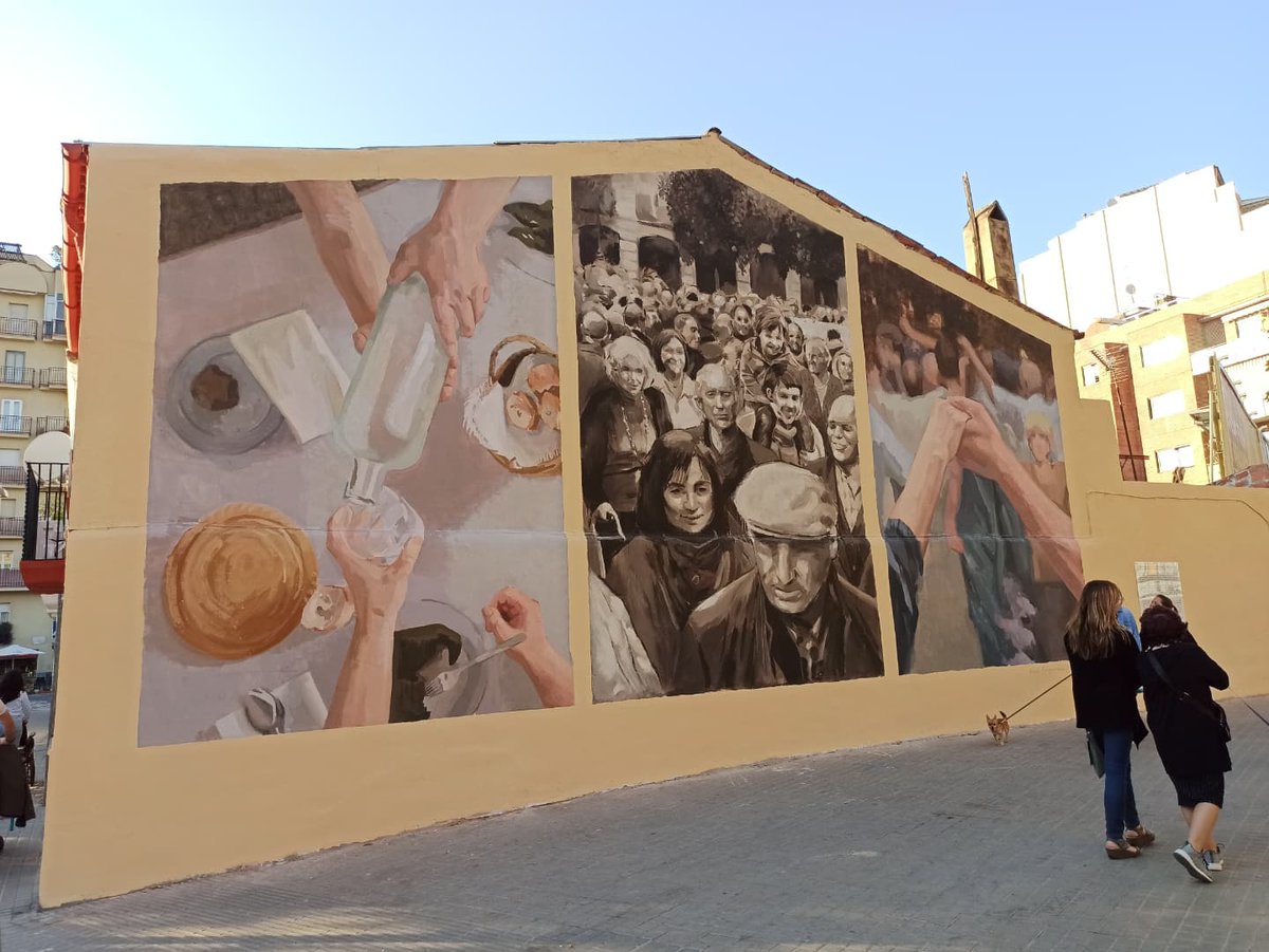 sonia_herrera_s's tweet photo. Mural d'#ElisaCapdevila i @miquelwert a la cantonada de l’avinguda Meridiana amb el carrer de Trinxant dedicat al Consell Assessor de la Gent Gran de Barcelona. #igersbarcelona #paretsqueparlen #cura #gentgran #dignitat #art #troballa https://t.co/k4uXrhT47c