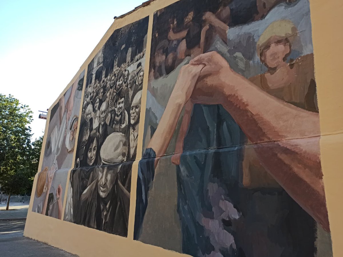 sonia_herrera_s's tweet photo. Mural d'#ElisaCapdevila i @miquelwert a la cantonada de l’avinguda Meridiana amb el carrer de Trinxant dedicat al Consell Assessor de la Gent Gran de Barcelona. #igersbarcelona #paretsqueparlen #cura #gentgran #dignitat #art #troballa https://t.co/k4uXrhT47c