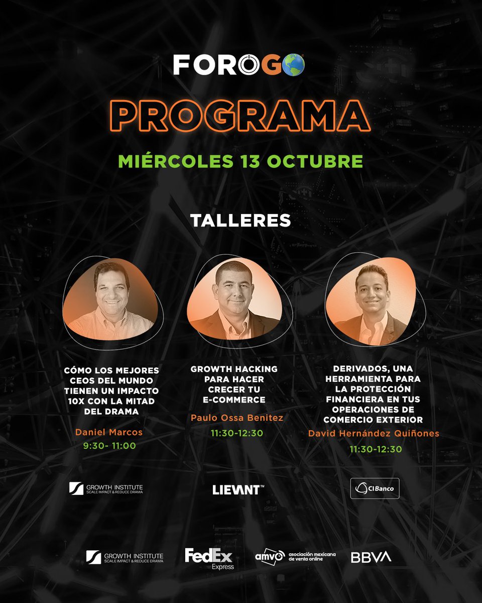 FOROGOgto's tweet photo. 👉Agenda Talleres Día #2👈 
¡Asegúrate de no perderte ninguno!🔥Si ya adquiriste tu boleto, ingresa ahora: https://t.co/lPtiviIoHy Y si aún no tienes tu acceso, adquiérelo aquí👉 https://t.co/lVSXlQMj8c  #TurnOnYourMind

@COFOCE @diegosinhue @Alan_Sahir @gobiernogto https://t.co/nZrKJ9OePQ