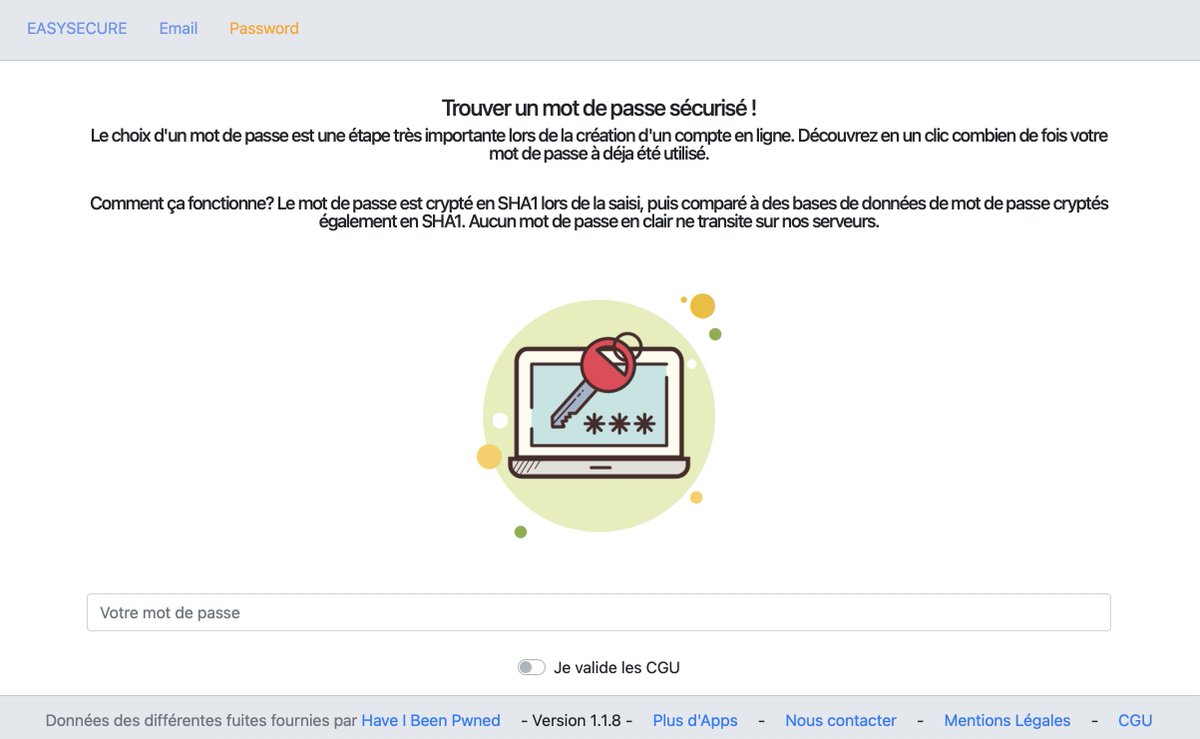 Orange Innovation Factory (@orangefactoryfr) on Twitter photo #NewApp EasySecure
Sécurisez votre adresse email en 1 clic !! 🛡️
#innovation #emails #passwords
#DonnéesPersonnelles #BaseDeDonnées #donnees
<a href="/Orange_Future/">Hello Future</a> <a href="/Orange_France/">Orange France</a> <a href="/haveibeenpwned/">Have I Been Pwned</a>
👉bit.ly/2X7sfob #NewApp EasySecure
Sécurisez votre adresse email en 1 clic !! 🛡️
#innovation #emails #passwords
#DonnéesPersonnelles #BaseDeDonnées #donnees
<a href="/Orange_Future/">Hello Future</a> <a href="/Orange_France/">Orange France</a> <a href="/haveibeenpwned/">Have I Been Pwned</a>
👉bit.ly/2X7sfob