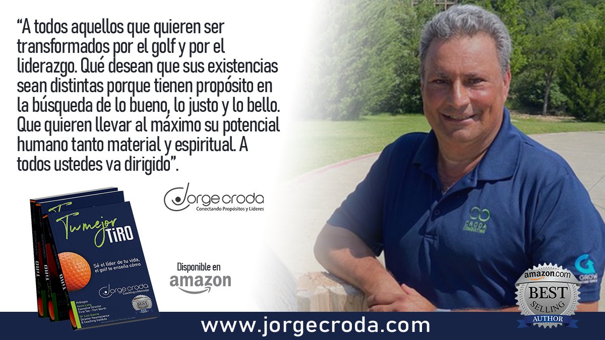 jorgecroda's tweet photo. Despierta tu curiosidad y adopta los fundamentos del golf como un instrumento de desarrollo y evolución de tu vida personal y profesional.
https://t.co/xMIpbR972G
#jorgecroda #tumejortiro #yourbestshotbook #leadership #golf #consulting #amazonbooks https://t.co/ZHISJCdw66