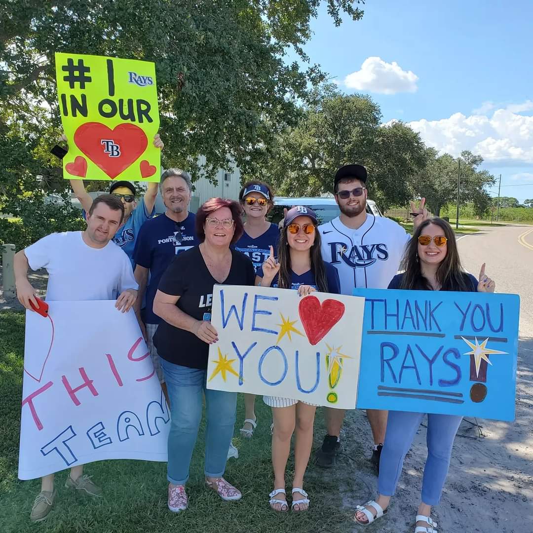 TBRaysTwins's tweet photo. WE LOVE YOU, @RaysBaseball!!!! 😘😘 Thank you guys for a RAY-MARKABLE 100 WIN Season!!! We will never forget this HISTORIC run!!! 💙⚾️💙🥳🥳 #BESTTEAMEVER #ALEASTCHAMPS #RAYSUP 

@KKiermaier39 @austin_meadows @Brett_Phillips8 @cjm0519 @RandyArozarena @ncboomstick23 @MichaelWacha https://t.co/zNkeiv4OUz