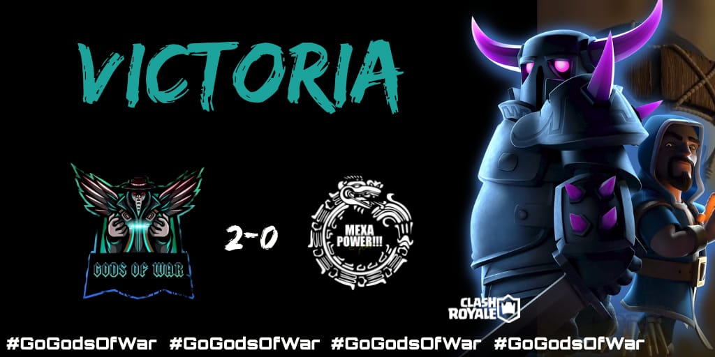 GodsofWarGG's tweet photo. #ClashRoyale 

Victory

🏆  @DCC_Open
🆚 @MxP_eSport
📊 2-0 https://t.co/0wUOPOsX7z
