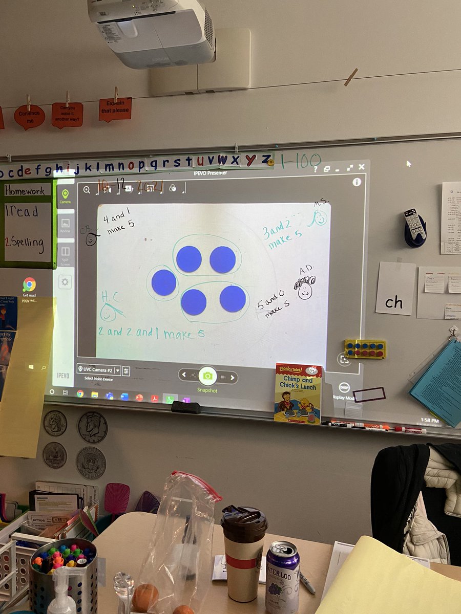 JuliaTroche1's tweet photo. We did some number talks this afternoon. It was so cool to hear all the different ways they saw 5. #mathisfun #tjsrocks #howschoolshouldbe https://t.co/SrFnn6ujgp