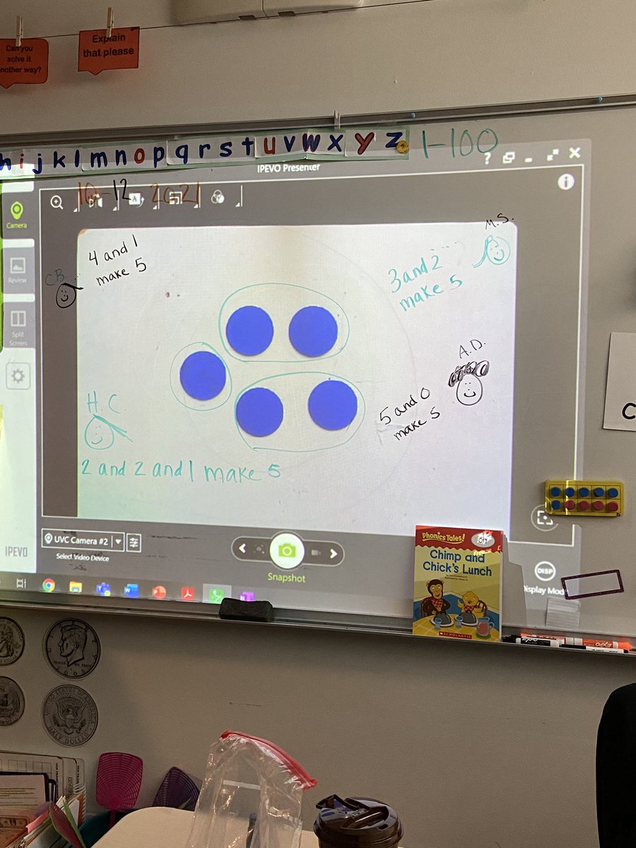 JuliaTroche1's tweet photo. We did some number talks this afternoon. It was so cool to hear all the different ways they saw 5. #mathisfun #tjsrocks #howschoolshouldbe https://t.co/SrFnn6ujgp