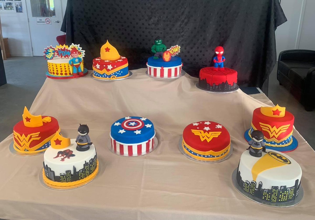ABCNerdzilla's tweet image. Heroic cakes! Made at a cake workshop in Tasmania.