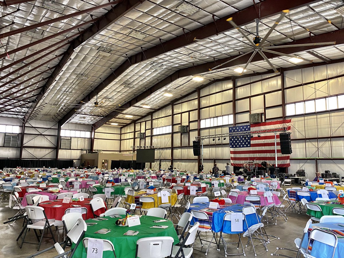 My first ever event in an airplane hangar. BIG fun in Cisco, TX.