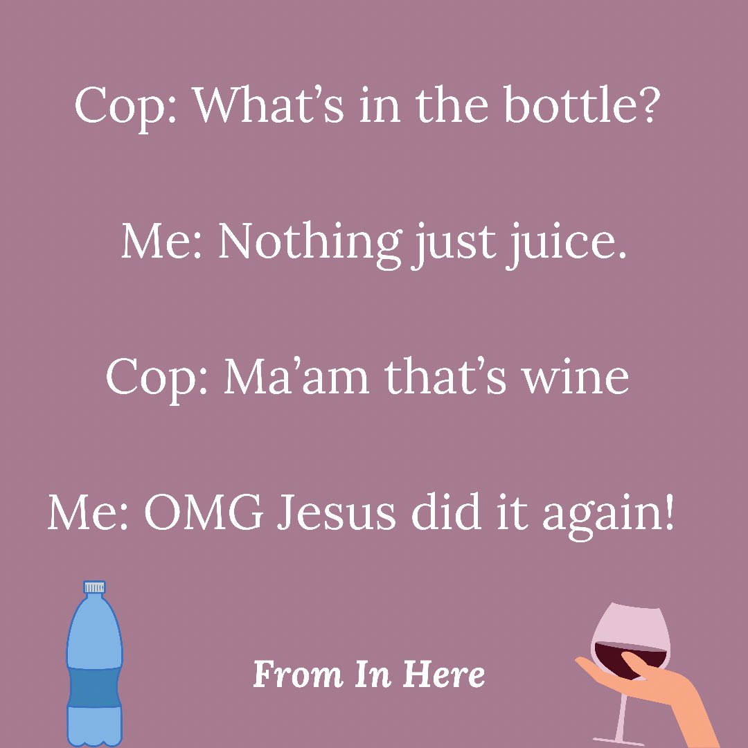 frominhere's tweet photo. Love a good magic trick π
#jesus #wine #water #cops #copstop #jesuschrist #magic #magictrick #funny #lol #meme #waterintowine #frominhere #blog #blogger #motherhood #parenthood #books https://t.co/1ON9HfpDwC