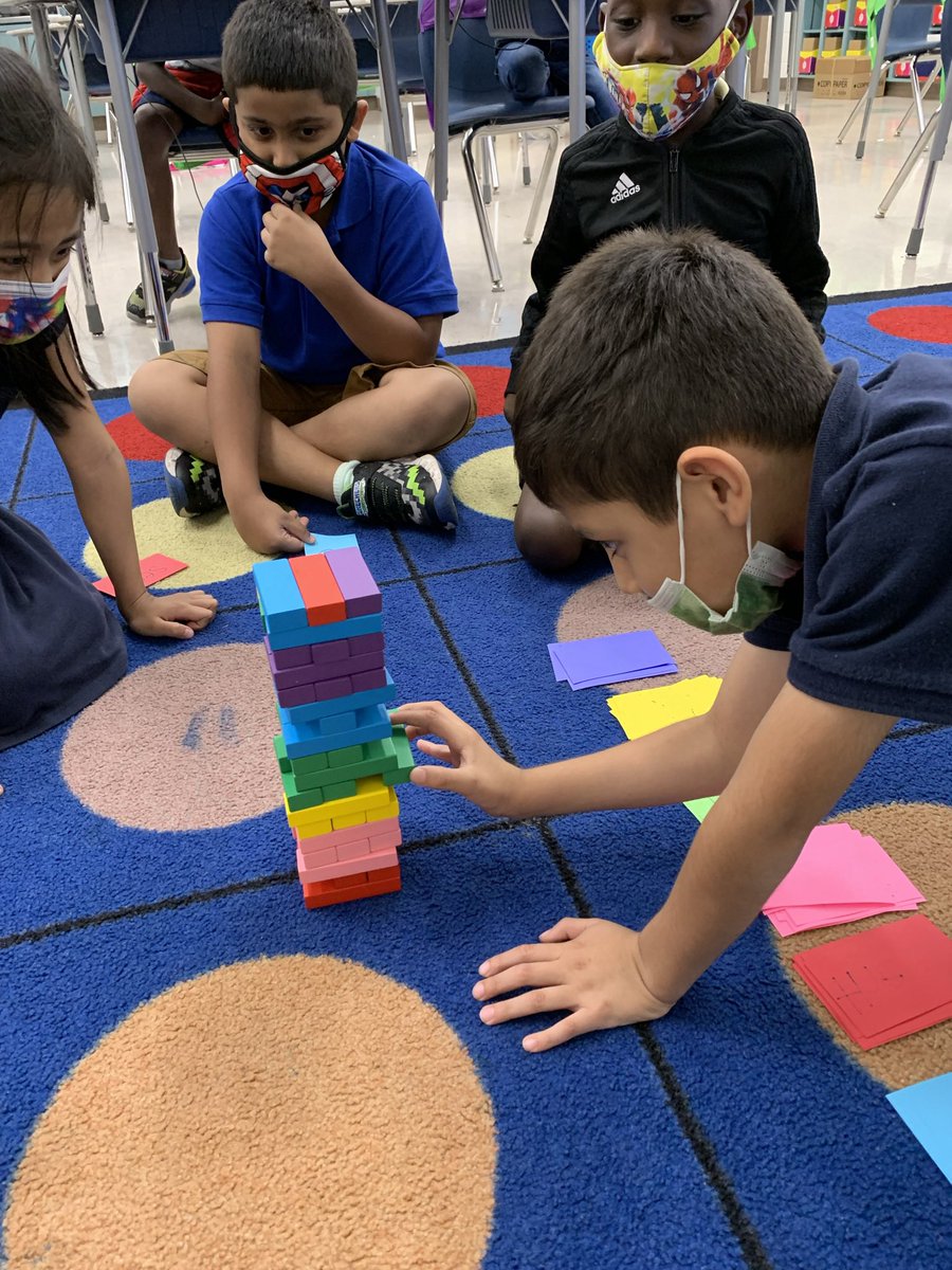 Jen_Basford's tweet photo. Playing Jenga to practice our sight words! @SeminoleTrails https://t.co/EUCjy5AkIe