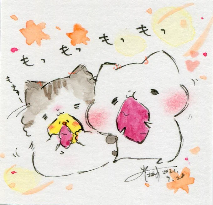 今日は、サツマイモの日だそうです。
#ましまろう 