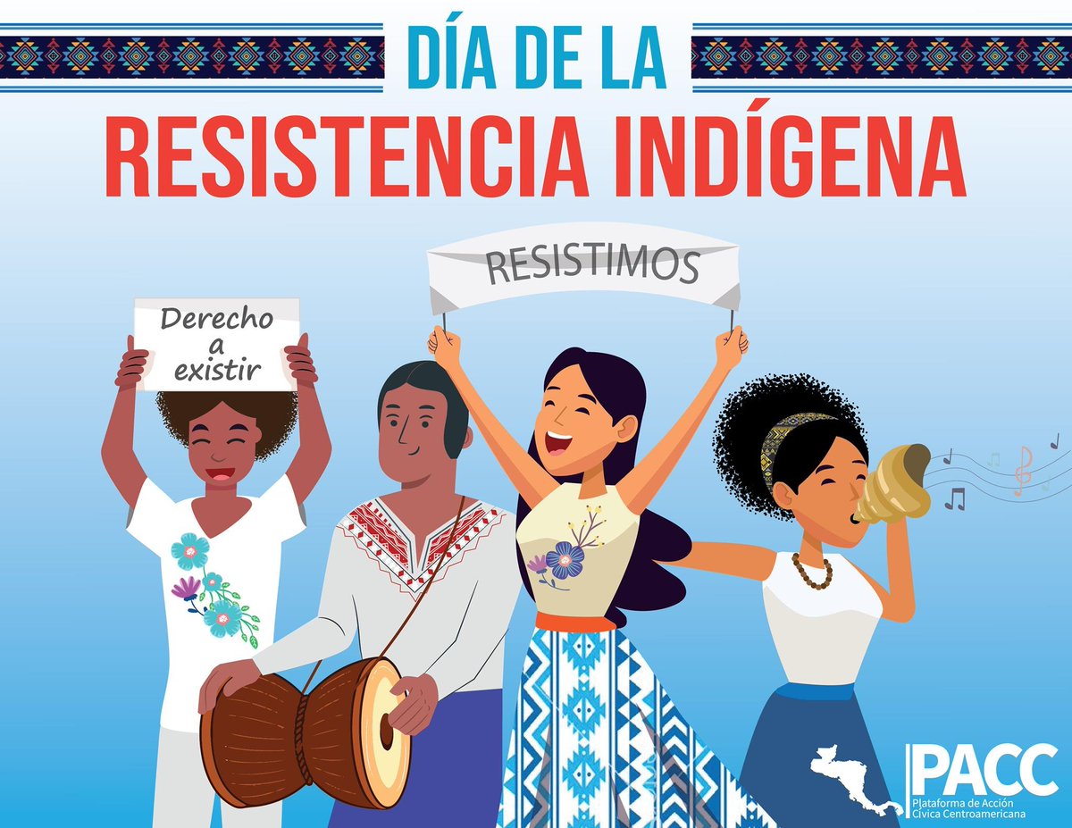 #PACC 🇨🇷🇬🇹🇭🇳🇳🇮🇸🇻 | La plataforma de Acción Cívica Centroamericana conmemora este #12DeOctubre 💪🏳️‍🌈✊🏽, el día de la Resistencia Indígena, Afrodecendiente y Popular.