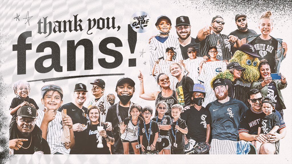 whitesox's tweet photo. To the best fans in baseball – THANK YOU!

We felt your energy and passion all season long. We can’t wait to see you back at Guaranteed Rate Field in 2022. https://t.co/3ok9wjtXHL