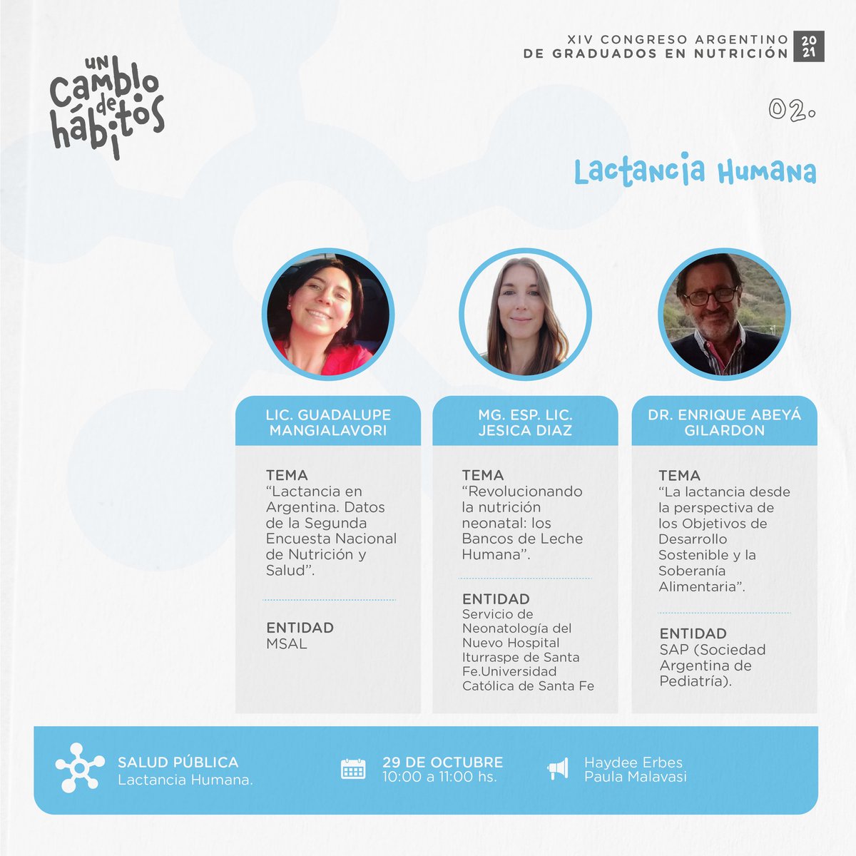 FAGRANnutricion's tweet photo. SALUD PÚBLICA 🔗
Finalizamos con la ampliación del programa, junto a la presentación de nuestros oradores para el día 29 de Octubre.

#congresonutricionargentina #actividadcientifica #alinsanluis #nutricionsalud #nutricionsanluis

@congresofagran @FAGRANnutricion @ULPSanLuis https://t.co/5NfW0QzNzf