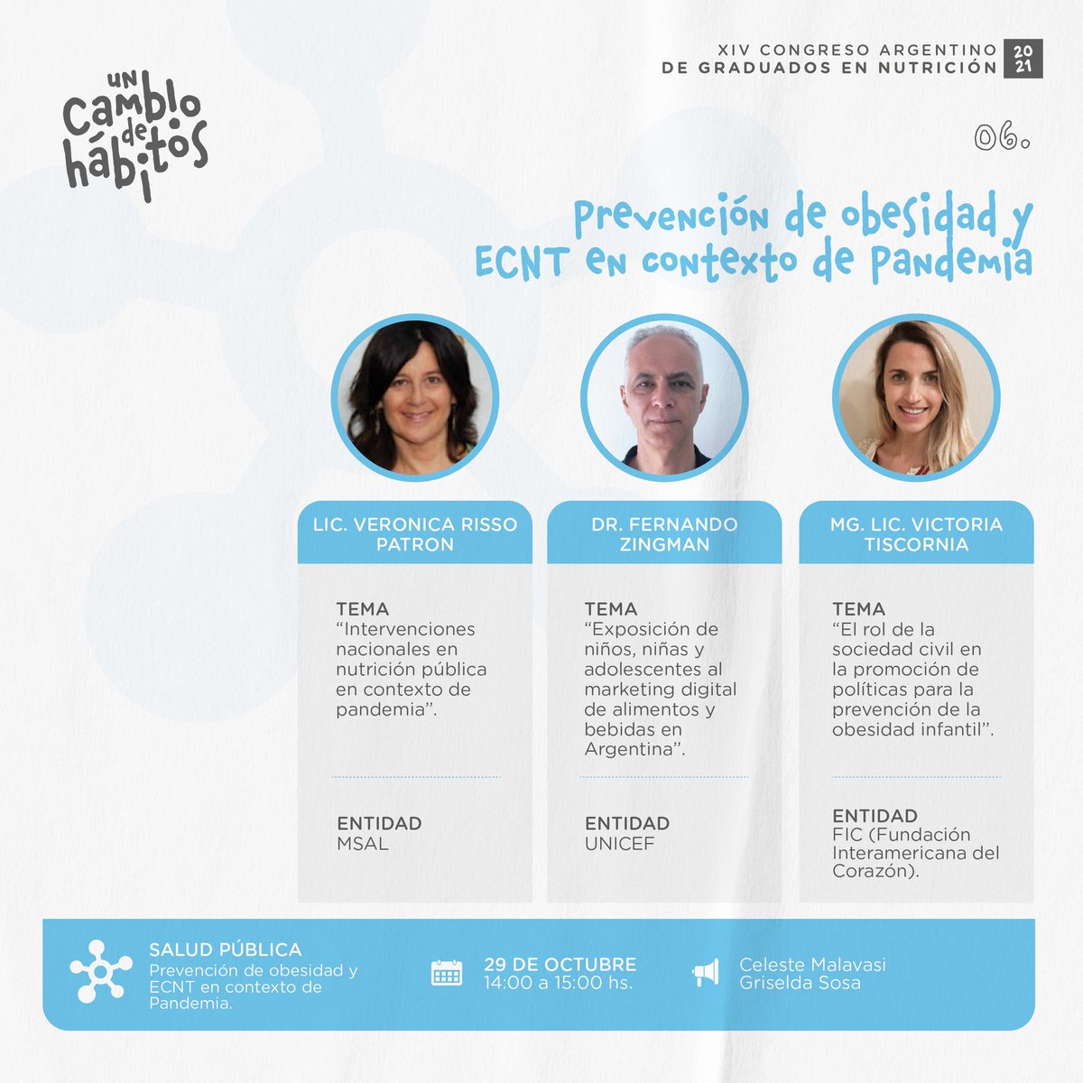 FAGRANnutricion's tweet photo. SALUD PÚBLICA 🔗
Finalizamos con la ampliación del programa, junto a la presentación de nuestros oradores para el día 29 de Octubre.

#congresonutricionargentina #actividadcientifica #alinsanluis #nutricionsalud #nutricionsanluis

@congresofagran @FAGRANnutricion @ULPSanLuis https://t.co/5NfW0QzNzf