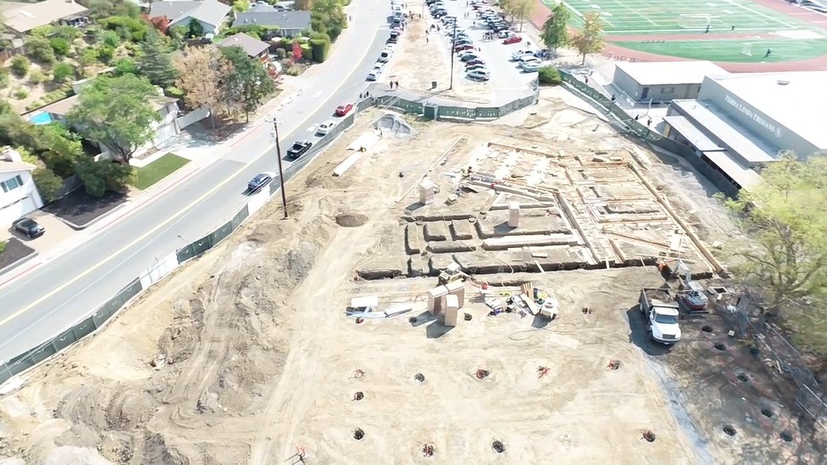 A view of the corner of the new Terra Linda High School Competition Gym being constructed. 🚧👷‍♂️👷‍♀️👷