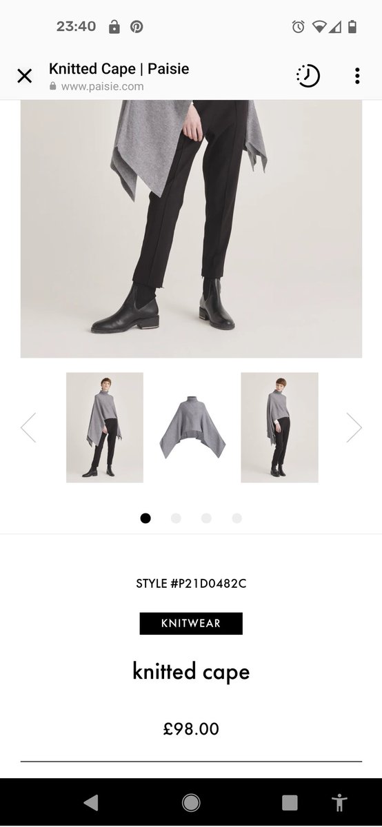 spitzschnauzer's tweet photo. @PaisieLondon can you pls clarify why there are two different prices for the same item - the cheaper price is displayed before I go onto your website and as soon as I click onto "View on website I get another price?! https://t.co/b9lRSp3Gge