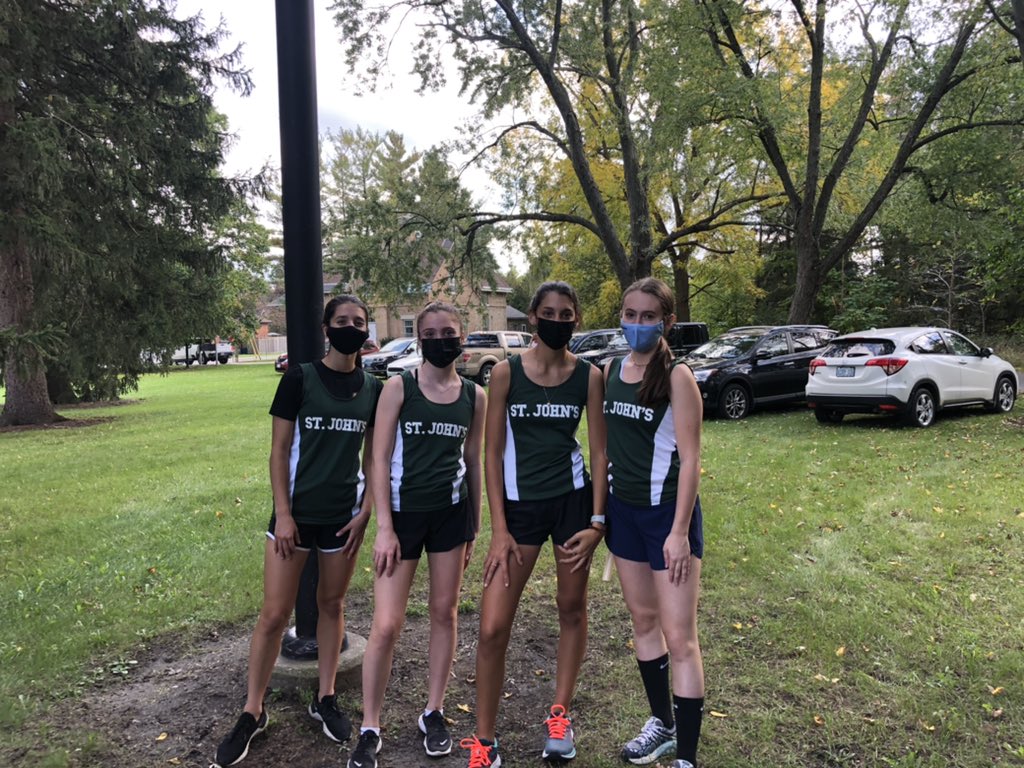 e_e_elliott's tweet photo. Adrenaline run hosted by North Park. Coach McIntosh had 5 teams compete and all teams did a great job representing St John’s College today @SJCEagles Special shout out to Junior girls first place team of Presley, Reese,Alessia &amp; Olivia @EXPbsmiley https://t.co/6uCBed2SsN