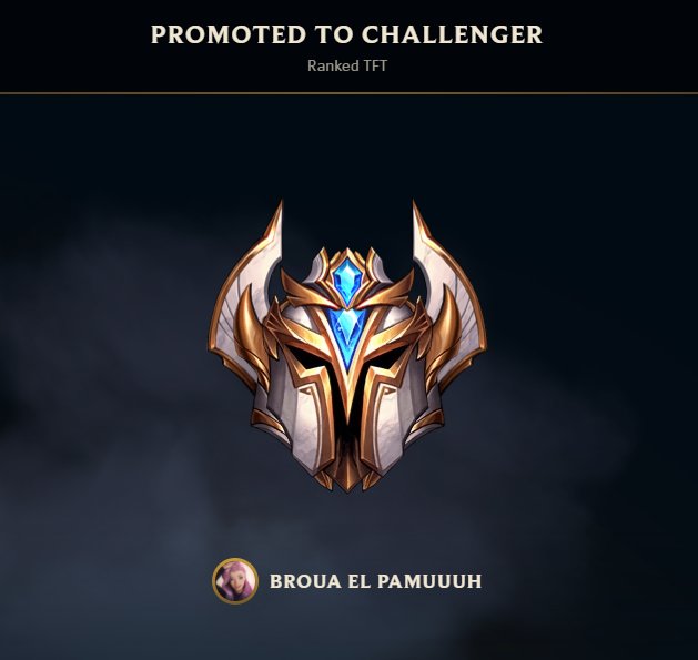 Broua_LoL's tweet photo. Challenger 🥳 Un grand merci aux streams de @Voltariuxwow et @PasDeBolTFT qui ont vraiment aidés https://t.co/ZiU13HqWv2