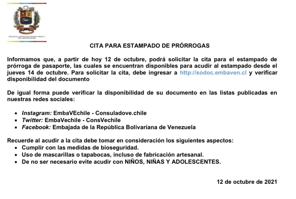 Embajada de Venezuela en Chile tweet media