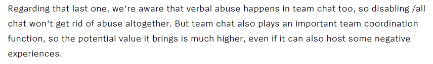 Then add team voice chat for 2022 pls