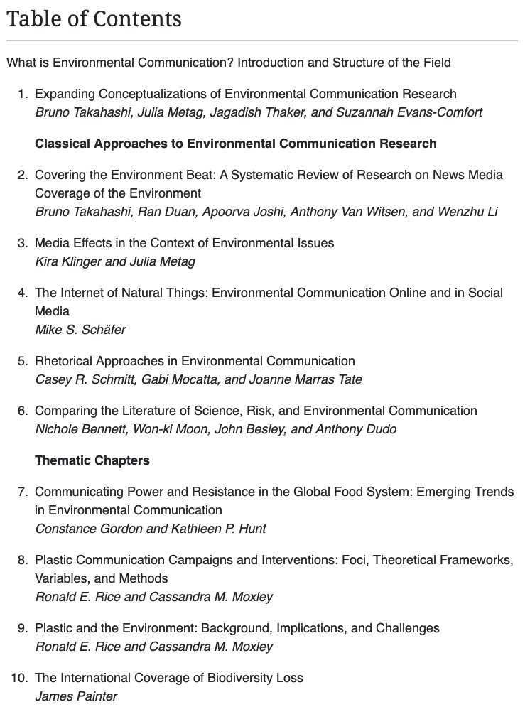 JTThaker's tweet photo. The proofs are in! A wonderful collection of international environmental comm research by top scholars, old and new friends and colleagues, co-edited with the brilliant team of @DrBTakahashi @j_metag @SuzannahDelo 

https://t.co/QsXhcnHp1l 

#EnviComm #SciComm #climate #COP26 https://t.co/0kwbbSD1hL