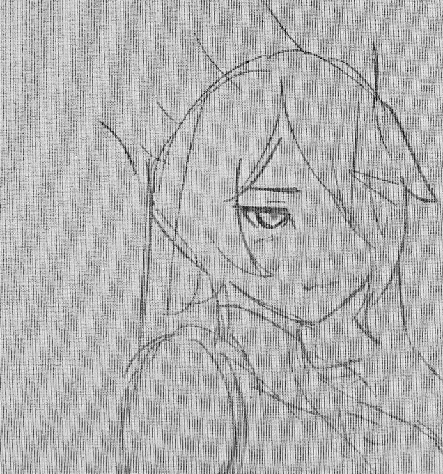 可愛く描けたけどちょっと違うので無しにしたラフ 