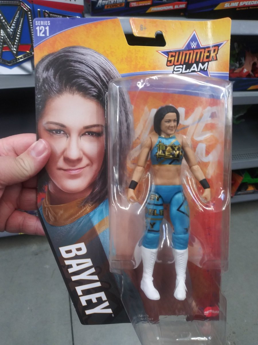 timothythegeek1's tweet photo. Found @itsBayleyWWE hanging around my Wal-Mart!!! Had to add her of course #wwe #ACTIONFIGURES #wwebasic https://t.co/VswCuqTkNM
