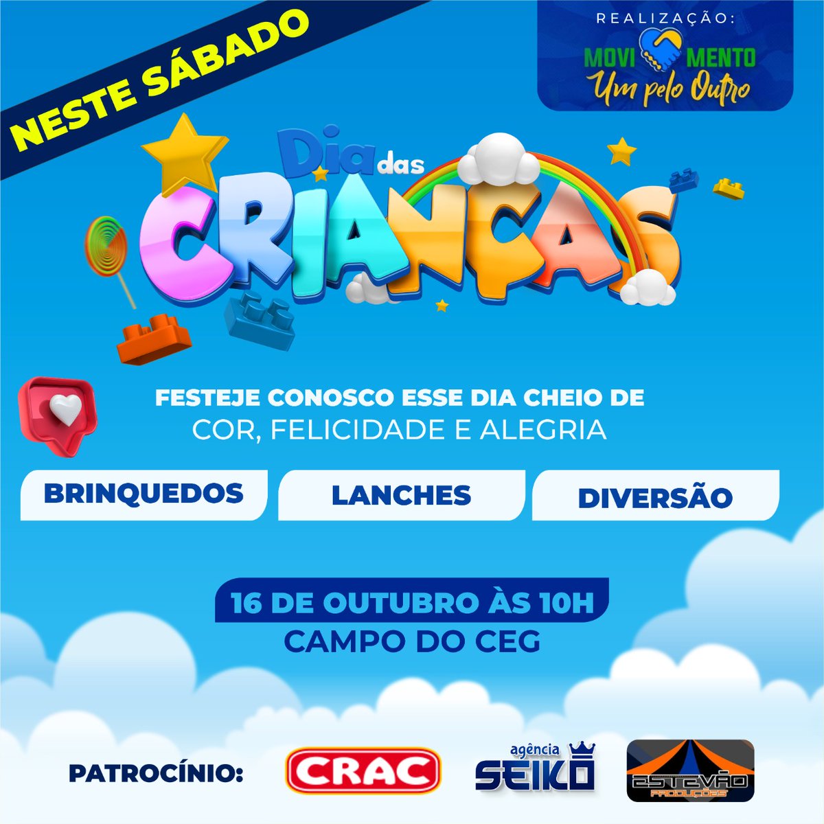 igorestevao's tweet photo. Sábado a Lodial vai lotar de criança. É muito bom poder levar alegria para as crianças da minha terrinha ♥️ https://t.co/VrYVUixFce