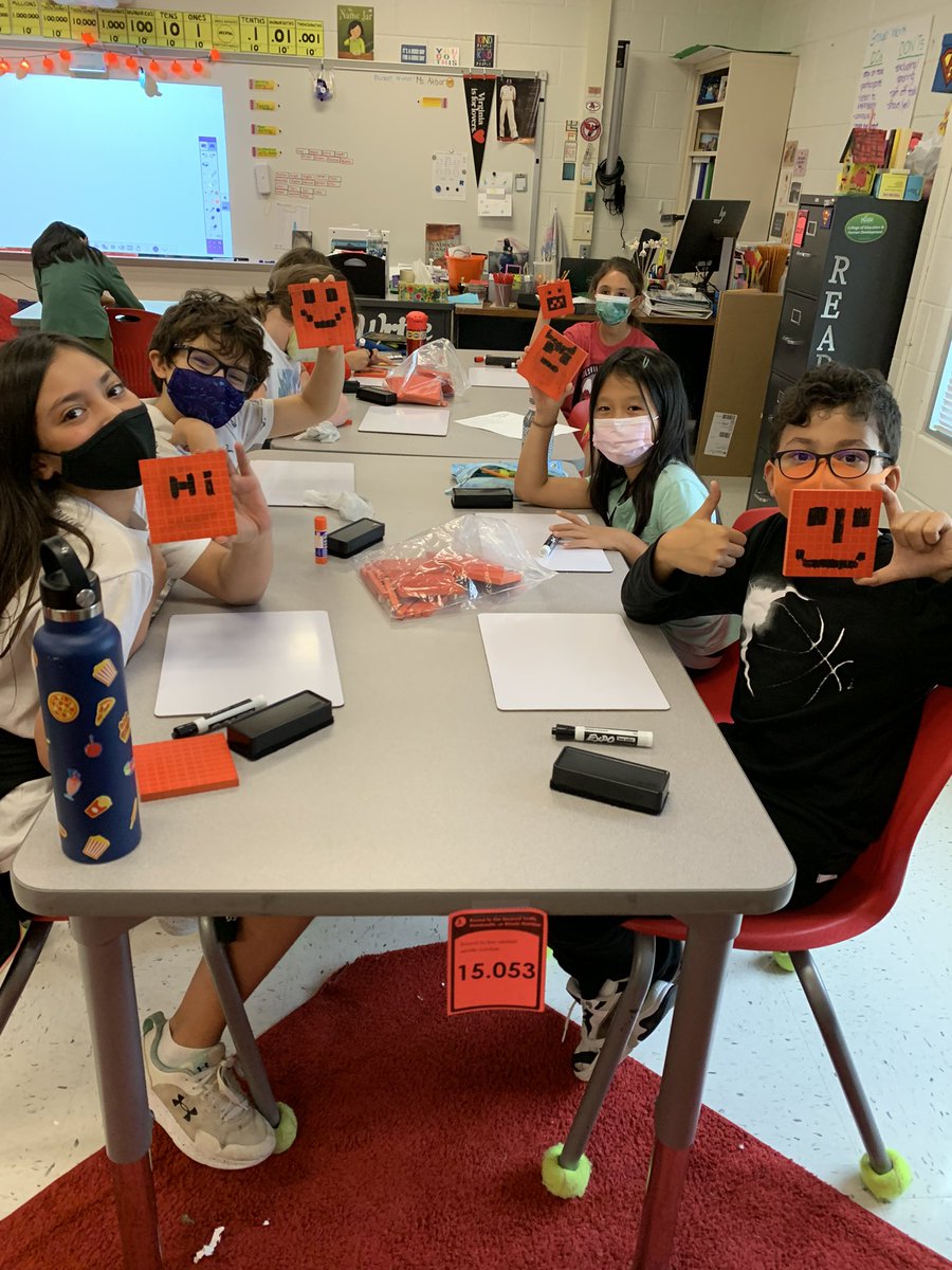 EducatorAkbar's tweet photo. Place value pixel art! @ForestvilleFCPS https://t.co/hu2ptMwiVO