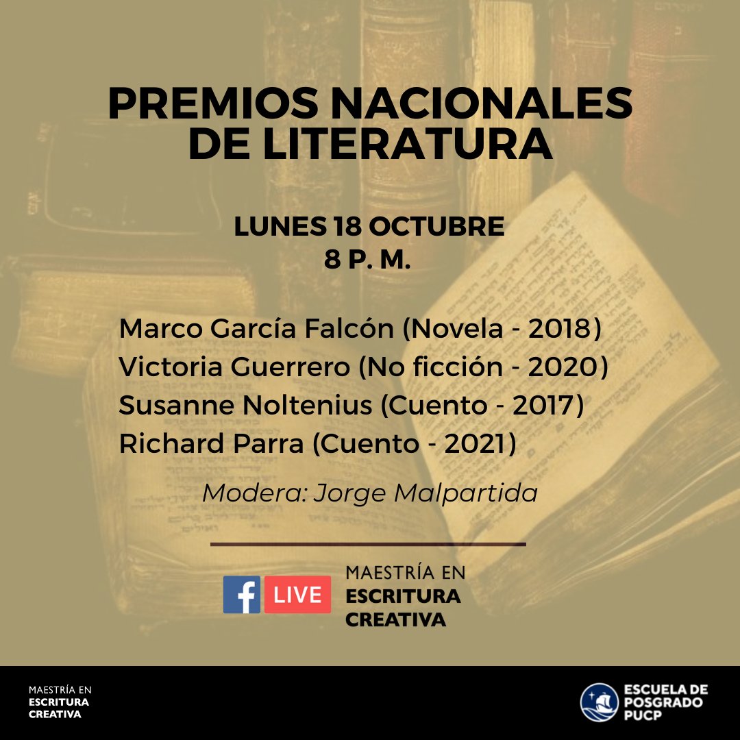 Maestría en Escritura Creativa PUCP tweet media