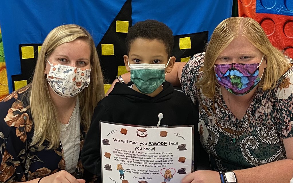 MissDagnall1's tweet photo. One of the hardest parts of being a teacher is when the students move away after making so much progress academically and behaviorally. Keep learning s’more and working hard! We are so proud of you! https://t.co/H6TZTvIpDj