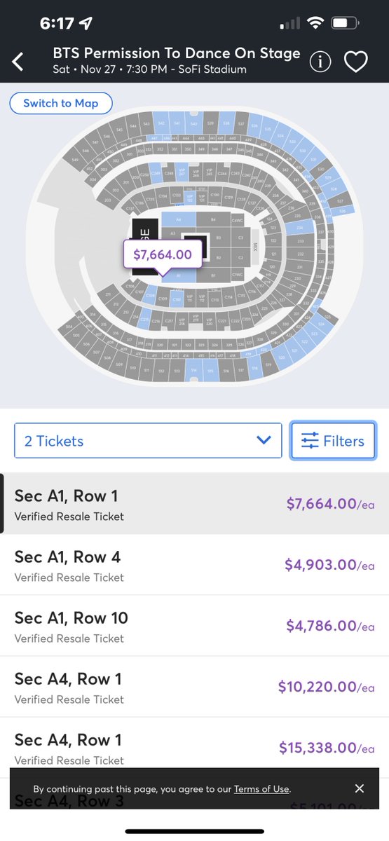 Mari54Noona's tweet photo. Please don’t fall for these prices and don’t panic. These are scalpers waiting to pounce on ARMY. 
Hold off and wait for prices to go down. You will be able to find some! https://t.co/X4PfGPubCk