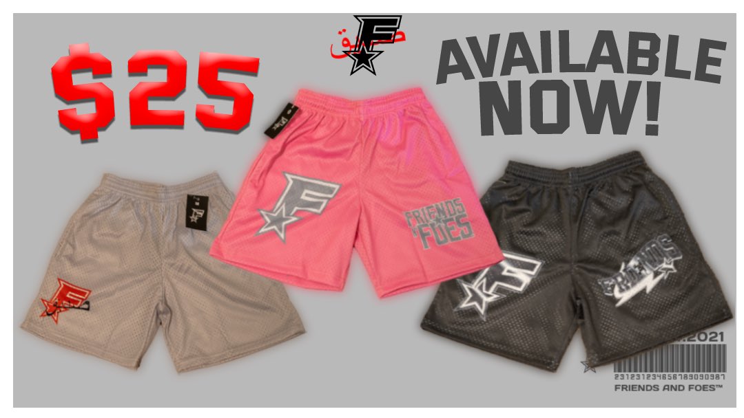 frndsnfoes's tweet photo. COLLECTION IS ALMOST SOLD OUT!💕 Follow and Comment for Free shorts! https://t.co/1HIn3zk0V6