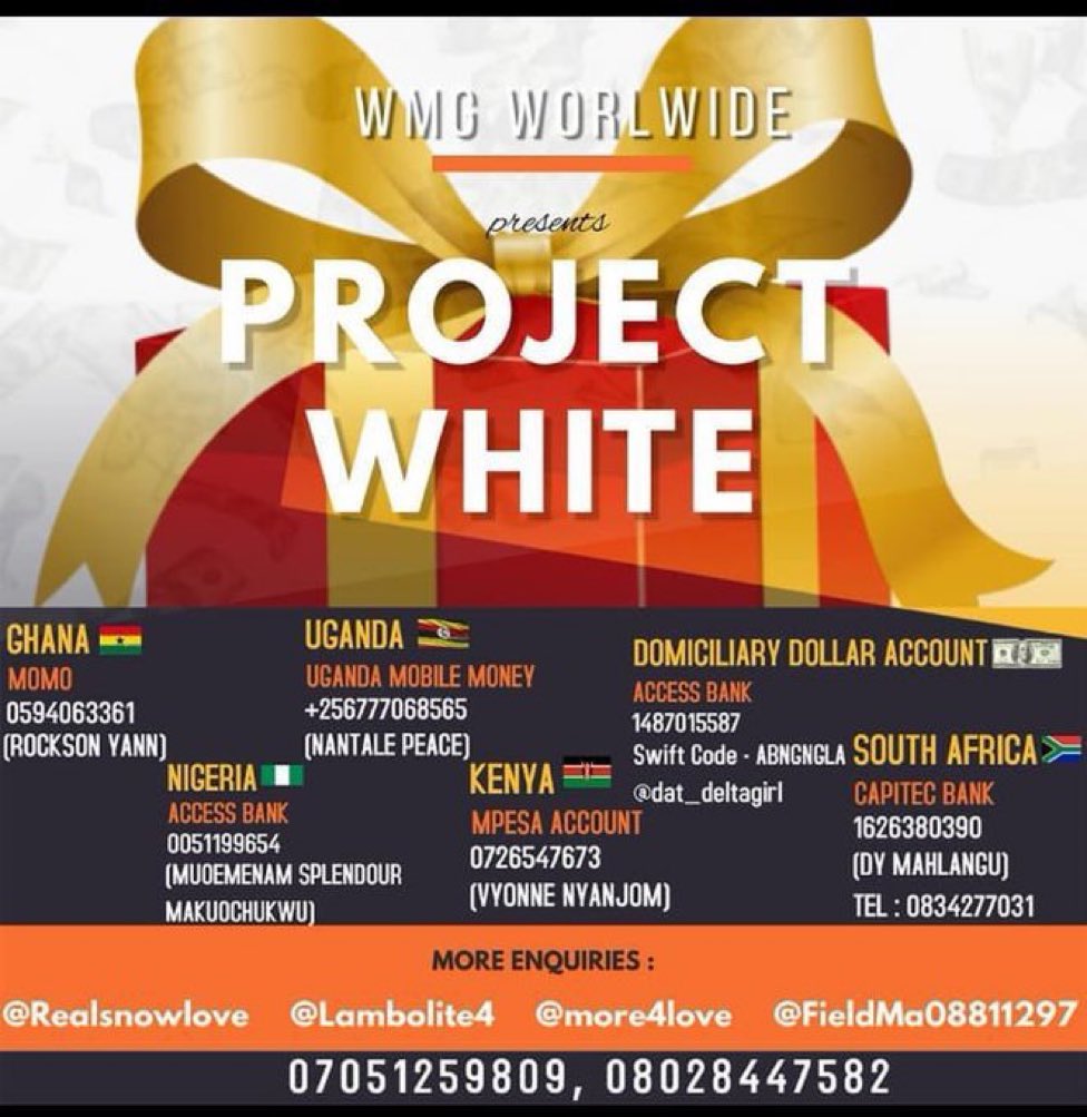 BBnaija2020N's tweet photo. God will bless you too, jump on project white and shake body. #projectwhite #bbnaija https://t.co/a0AtrqOoqh