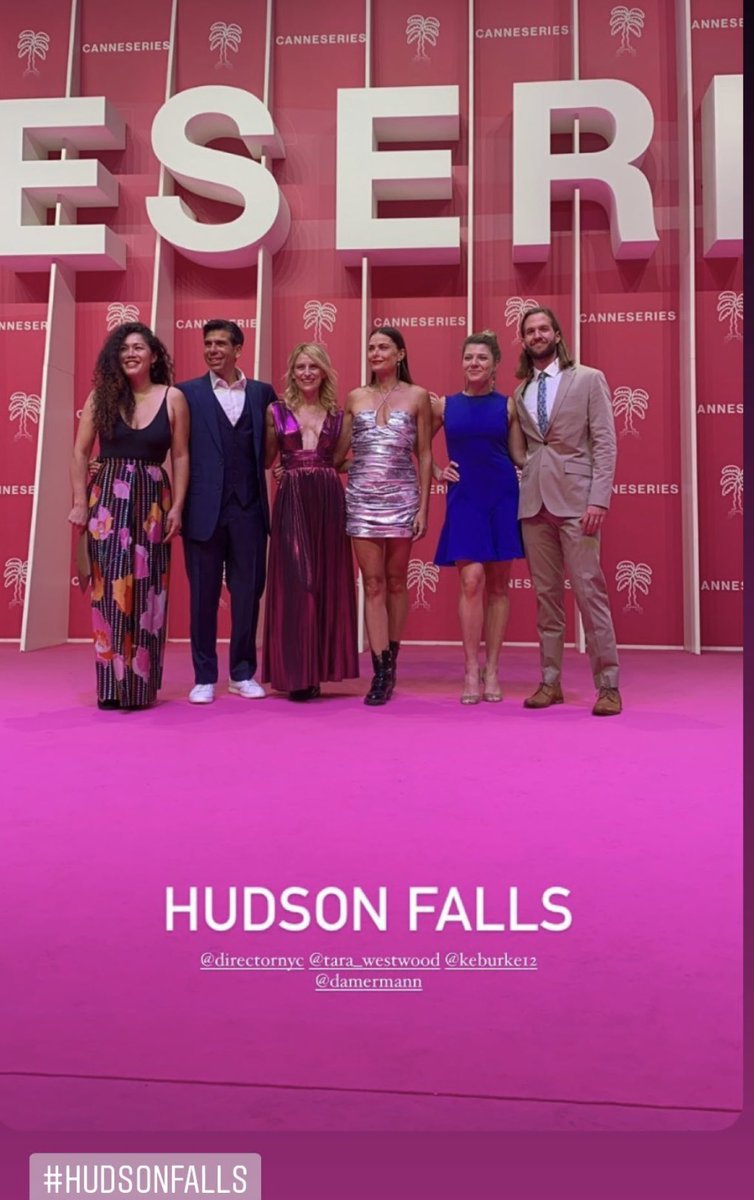 BobbyBurke's tweet photo. My amazing colleagues on the pink carpet at :#CANNESERIES #cannes #HudsonFalls #CANNESERIES2021 @MsTaraWestwood @espfilms @RealRichardKind Toutes nos félicitations !!! https://t.co/LSPn85vSjJ