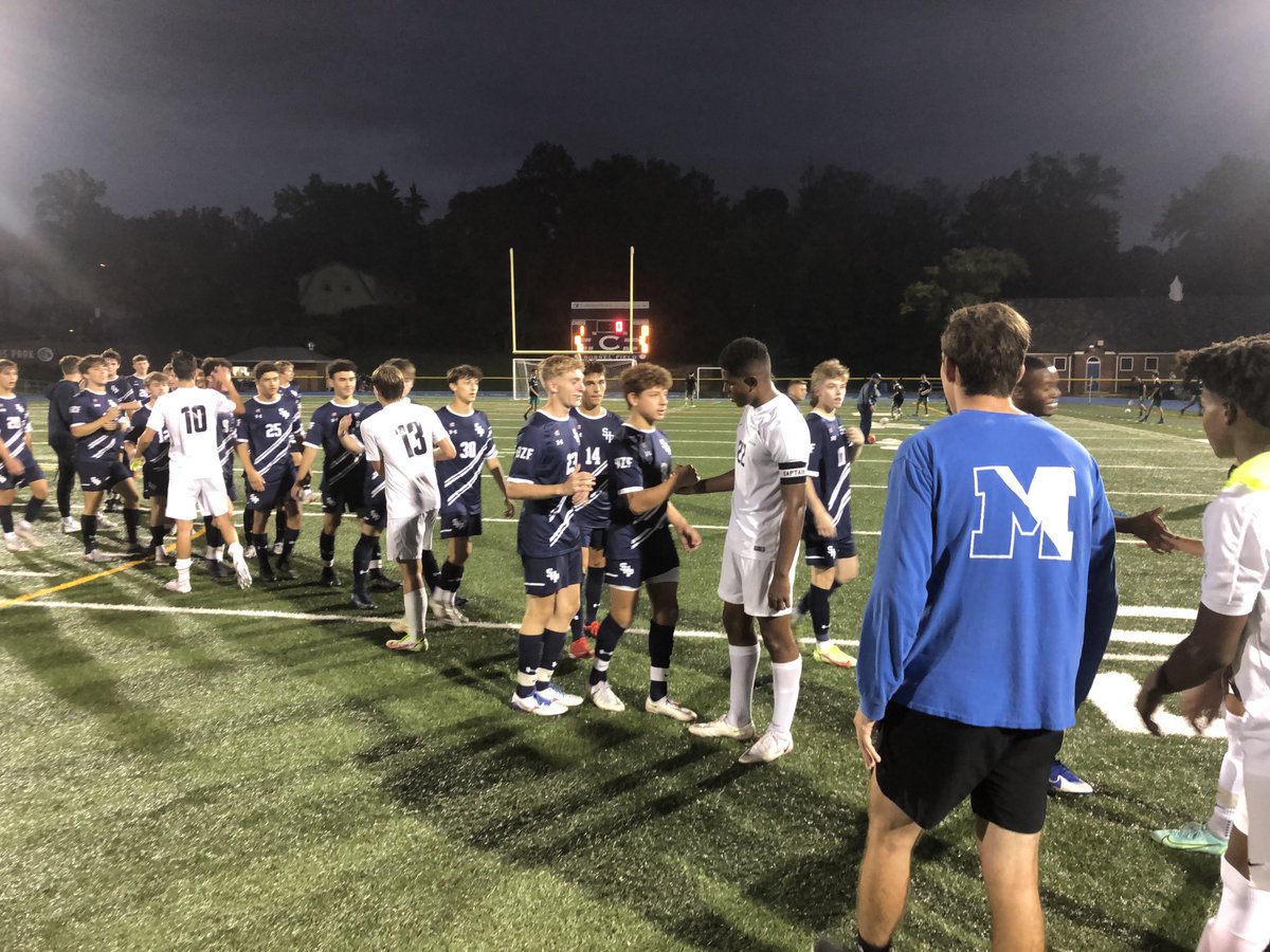 Chattermeister's tweet photo. ⁦@SHPpirateSoccer⁩ edges ⁦@Mountiefutbol⁩ 1-0 in ECT semifinal in Caldwell as SHP reaches 7th straight final since 2014 (no ECT in ‘20) face ⁦@LivLancers07039⁩ vs ⁦@DNSSoccer⁩ winner Saturday at Belleville. Story later at https://t.co/qNtK1mfg6I https://t.co/VAl9V5Q0mD