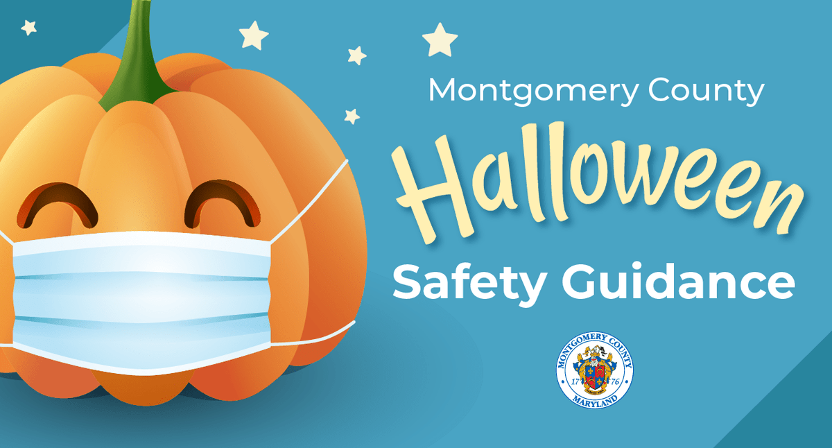 MontgomeryCoMD's tweet photo. 🎃 Halloween is just a few weeks away. 👻
“We want kids to enjoy Halloween, but we want to be sure they are celebrating safely,” said Dr. James Bridgers, acting health officer.  
📰 Read the news release for safety tips ➡ https://t.co/2lIDEpNwLZ. https://t.co/PlPKCErXxB