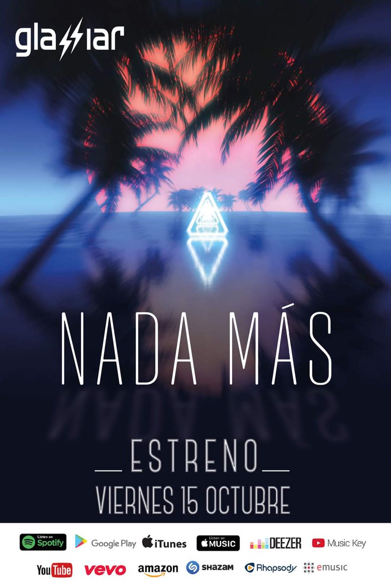 GlassiarMx's tweet photo. "NADA MÁS" ¡No se la pierdan!, la podrán escuchar en la plataforma de su preferencia. https://t.co/ROuw4300sG