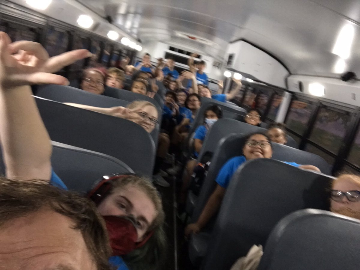 Coming home from a great performance at Missouri Western State!