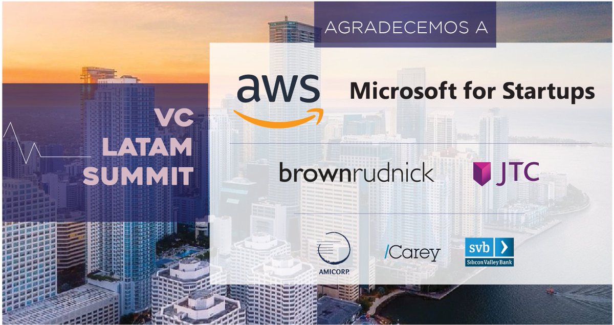 Arcap_'s tweet photo. A 2 semanas del VC LATAM SUMMIT hemos superado 200 inscriptos provenientes de 10 países.
Agradecemos a nuestros miembros por el apoyo y especialmente a los SPONSORS que lo hacen posible
@AWSLatam y @msft4startups
@BrownRudnickLLP y #JTC
#AMICORP @CareyAbogados y @SVB_Financial https://t.co/cHqIFbTKyY