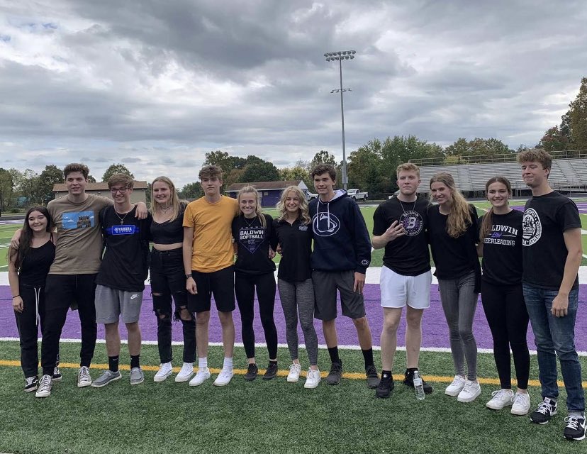 purbalite's tweet photo. Senior homecoming court announced at the pep rally. https://t.co/qjvJ3cb5gp