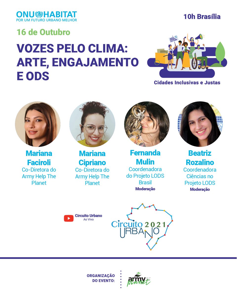 ARMY_HTP's tweet photo. O AHTP foi convidado para ser um dos palestrantes do Circuito Urbano, evento anual da ONU HABITAT Brasil @ONUHABITATBR

Nosso painel será nesse SÁBADO, dia 16, às 10h (Brasília), transmitido pelo YouTube. Ative as notificações da transmissão:
https://t.co/XrXfglcj3I @BTS_twt https://t.co/NbSn1pZZPf