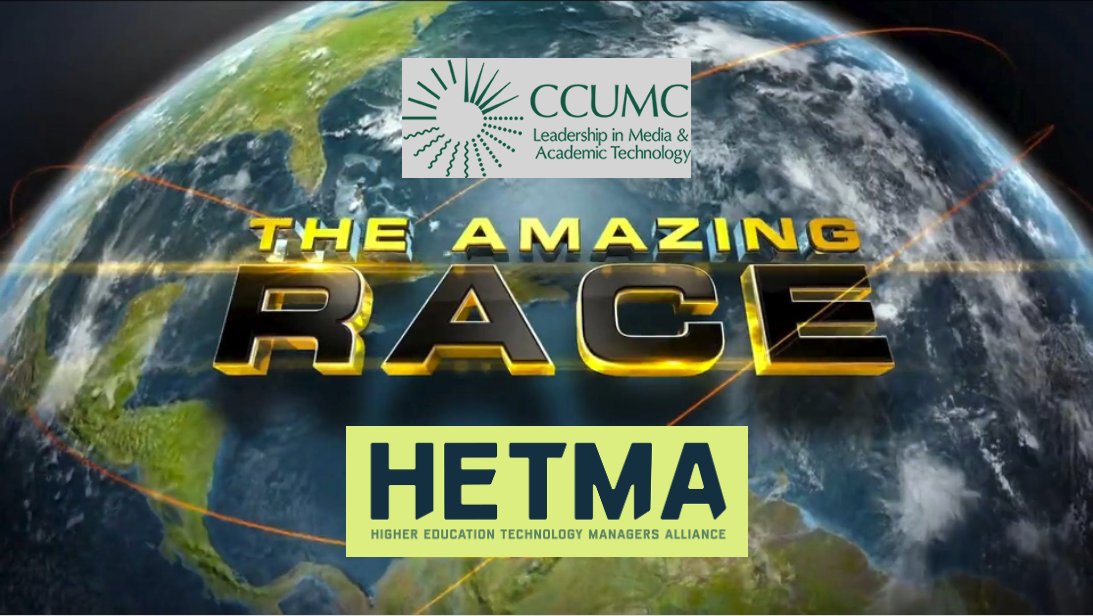 HETMA_org's tweet photo. Thanks to @CCUMC and everyone who attended the Social Hour we hosted tonight... Here were the "Amazing CCUMC-HETMA Race" tasks! #highered #edtech #avtweeps #higheredav #HETMA #CCUMC https://t.co/bHxTD3kKLQ