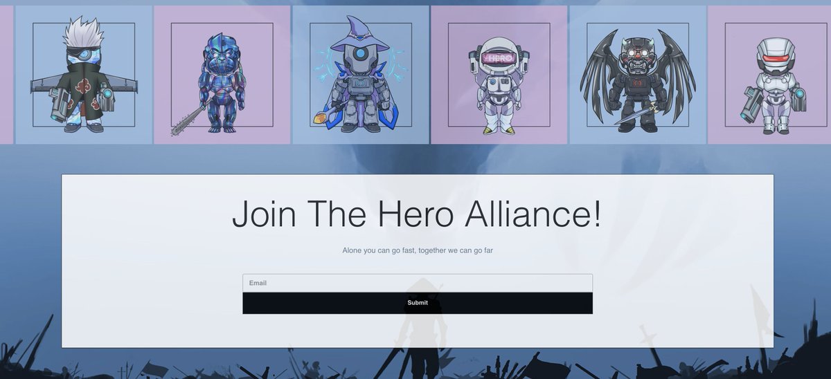 Hero_NFT_'s tweet photo. Not all sneak peeks are public! 😱
-
Joining the Hero Alliance has its perks!! 🗡
-
Following us and tagging a friend is really smart!🧙‍♂️
-
Tagging more than one person is even smarter!🥳
_
Go sign up today and GOOD LUCK my friends! 😉
_
#HERONFT 🥳 #lfg #terra #luna #Solana #nft https://t.co/Sm6agbF1qF