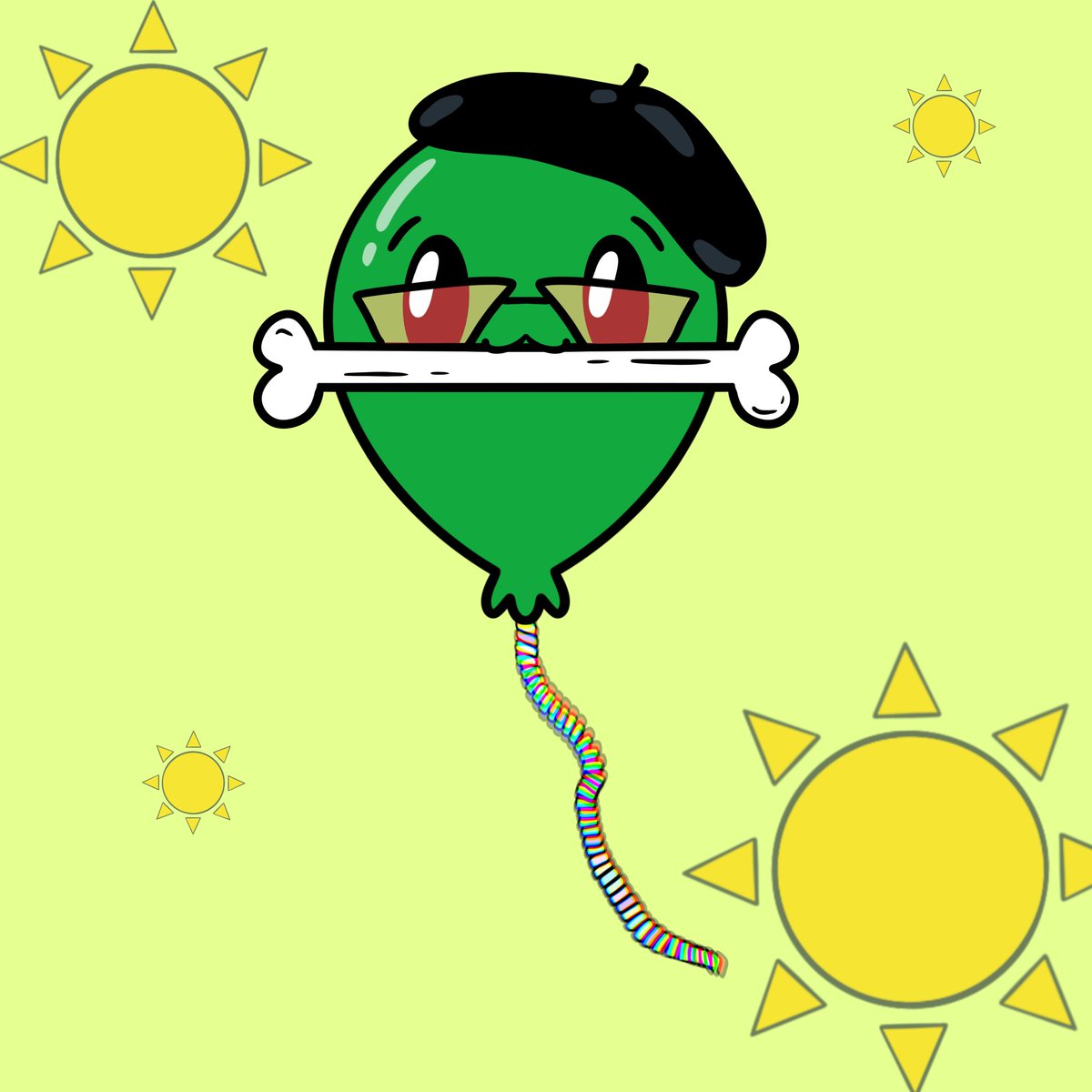 balloonsNFT's tweet photo. Our friend @SillyPunts loves basking in the sunlight. Balloons like to keep it outdoors, we need space to fly 🌤️!

#NFTdrops #NFTs https://t.co/gmpsdqzn15