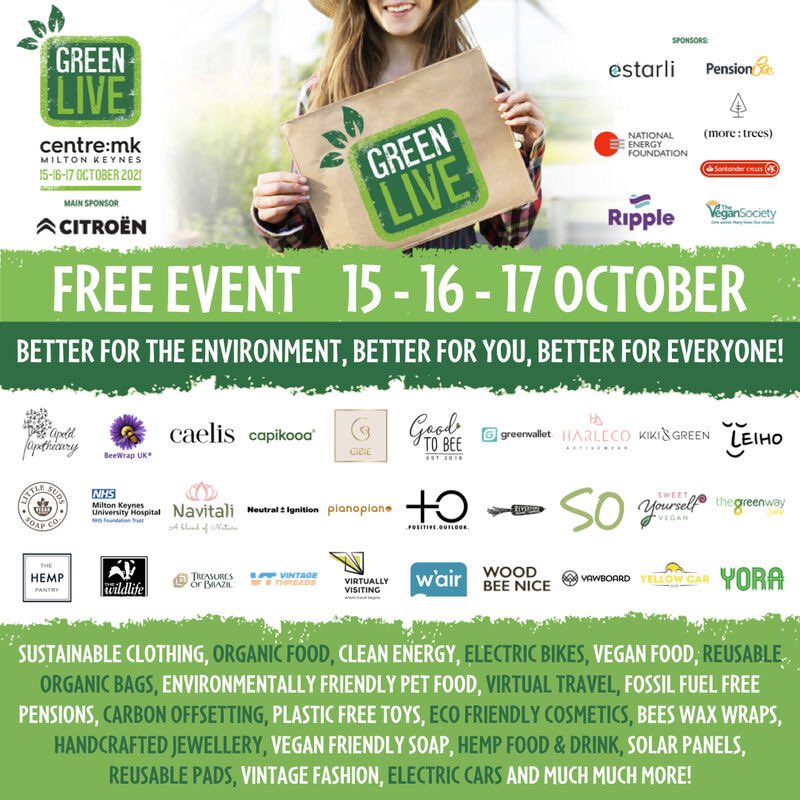 TreasuresofB's tweet photo. We will be one of the exhibitors #greenlive #miltonkeynes #Sustainability #ecofriendly https://t.co/QJXiKWlSKT
