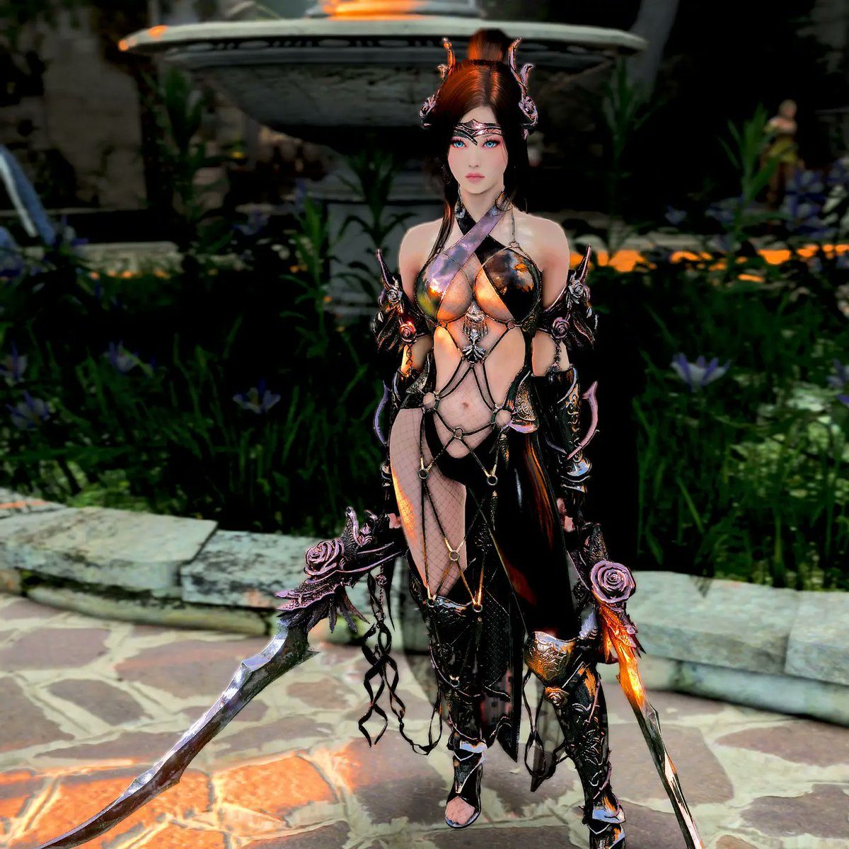 solarmoonfire's tweet photo. More of my Lahn in her Checkmate Outfit because it's just soooo pretty! 😍

#BlackDesertOnline #BDO #bdoremastered #bdos #VirtualPhotography #mmo #MMORPG #game #gaming #pcgaming #PCGamer 
@NewsBlackDesert https://t.co/zAKHqxJ8Vp
