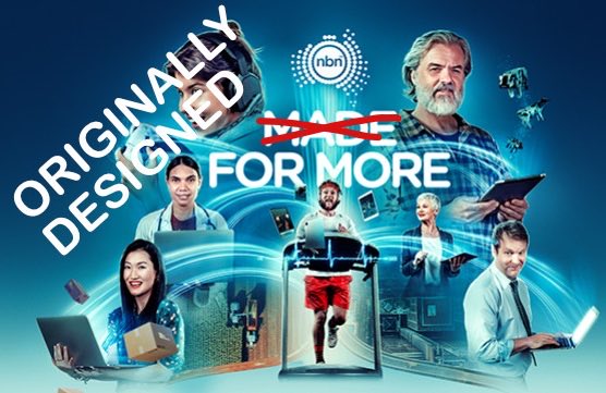 agami's tweet image. Believe it or not, this is a political ad. I have corrected the error, though it’s very disheartening to see the money spent on this “Jedi mind trick” attempt.
This IS the network you needed. ⁦@LiberalAus⁩ ⁦@NBN_Australia⁩