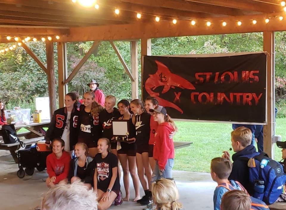STLSharks's tweet photo. Congratulations to our Boys &amp; Girls Cross Country teams as each of our teams won the TVC 10!! 

#StrongHeartsFastFeet https://t.co/hWGSPPGlnx