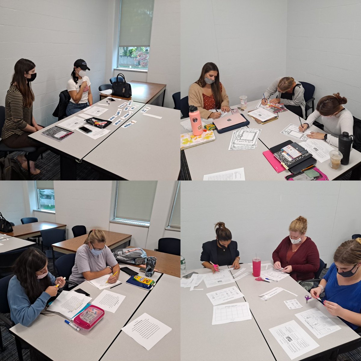 STEMEdCT's tweet photo. Shout out to my EDE451/643 students for actively engaging in their Social Studies inquiry stations tonight @UofHartford I'm so proud of their work! 🙌 They all have bright teaching careers ahead of them! ❤
#earlychildhood  #integratedmethods #inquiry #5E #NGSS #Math #Arts #SS https://t.co/3PxfsWQuv2